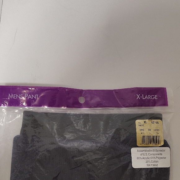 J.E. Morgan Men's Therma Thins Underwear Drawers New 80s Sz XL - Picture 5 of 7